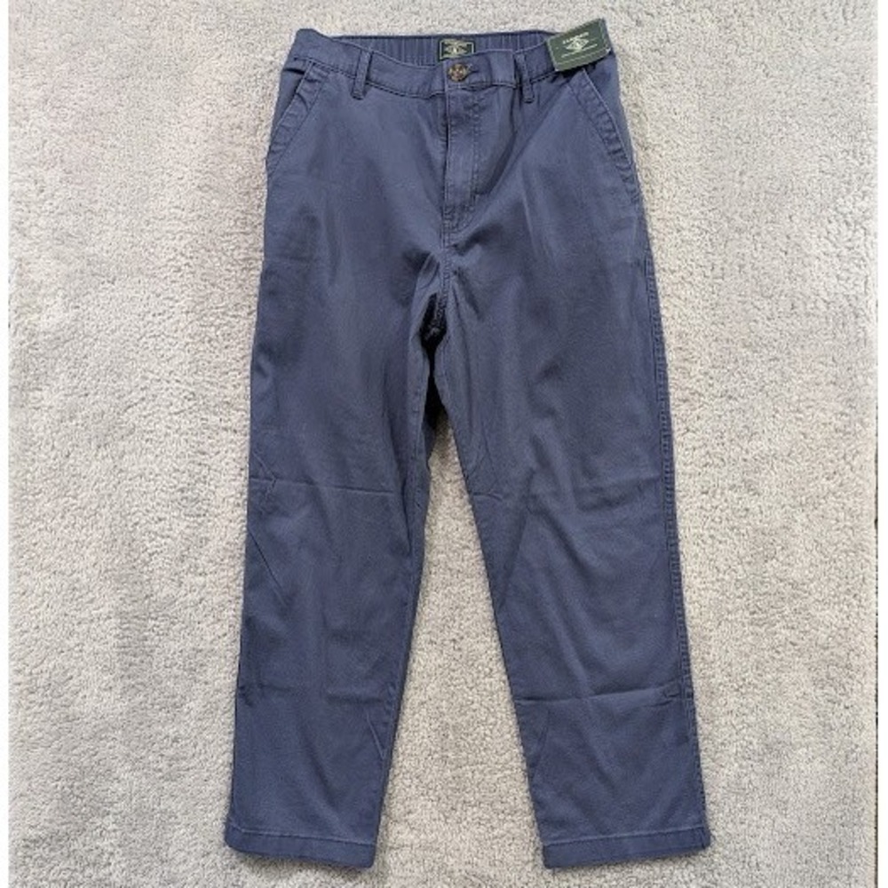 GH Bass Chinos Women's Size 8 Blue Stretch High Rise Straight Leg Classic Pants